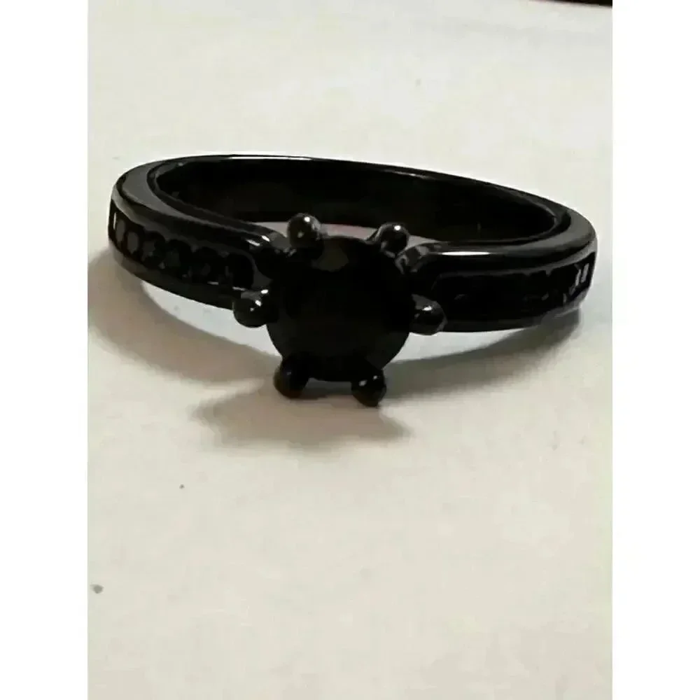 Elegant Black Sapphire Ring
